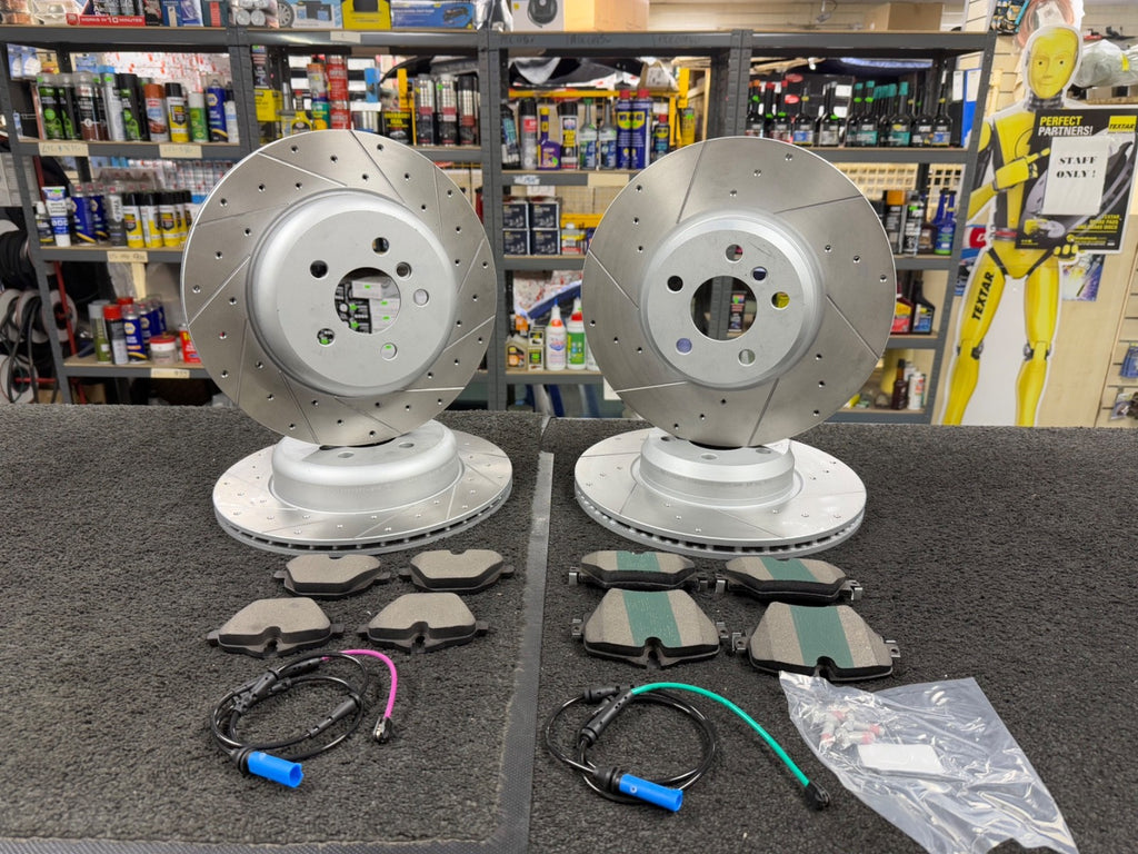 5 SERIES 520D XDRIVE M SPORT (MK7 (G30))  FRONT REAR DISCS PADS DRILLED GROOVED