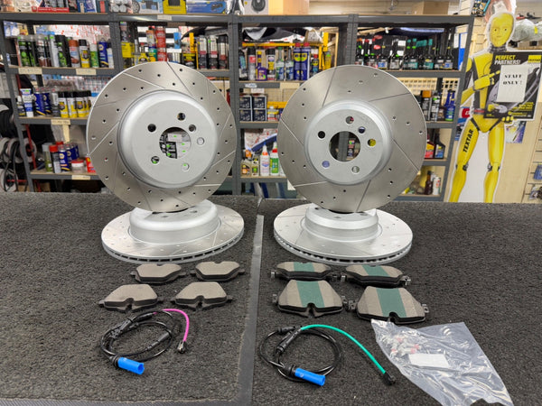 5 SERIES 520D XDRIVE M SPORT (MK7 (G30))  FRONT REAR DISCS PADS DRILLED GROOVED