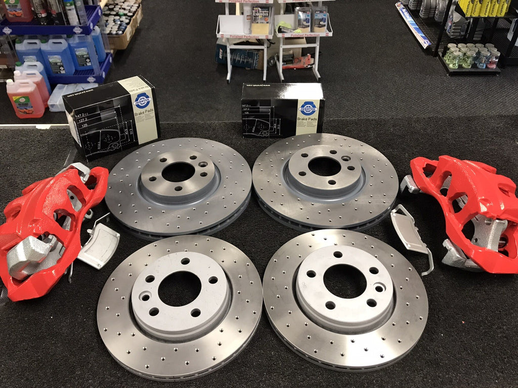 VW TRANSPORTER PERFOMANCE BRAKE DISC 340MM CONVERSION BRAKE CALIPER FRONT REAR