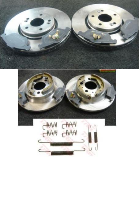 S60 S70 S80 BRAKE DISCS PADS H/BRAKE SHOES FITTING  286