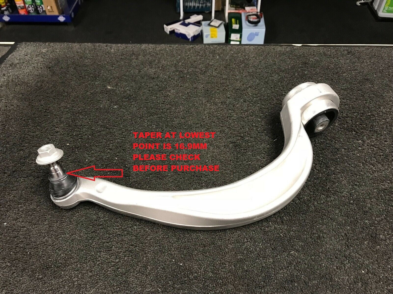FOR AUDI A4 8K B5 FRONT LOWER REAR WISHBONE SUSPENSION ARMS PAIR 16.9MM M14