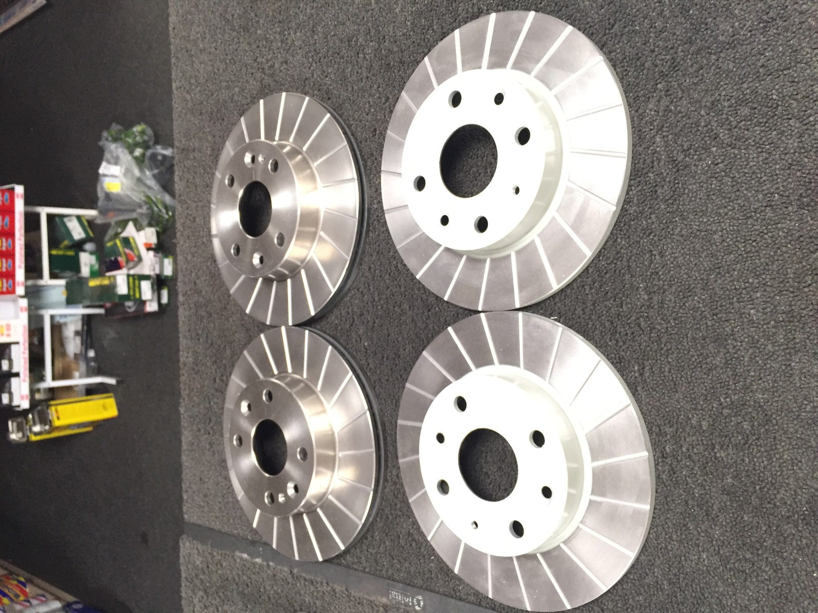 MAZDA MX5 EUNOS 1.6 BRAKE DISC FRONT REAR GROOVED BRAKE DISCS X 4