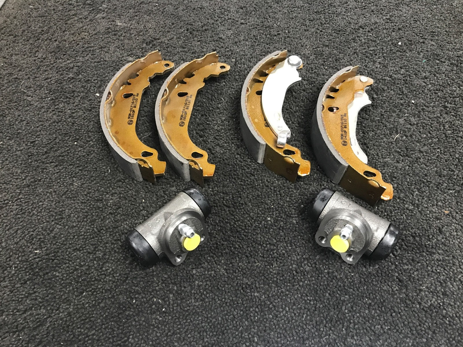 PEUGEOT 206 98-06 REAR BRAKE SHOES 2 BRAKE CYLINDERS 