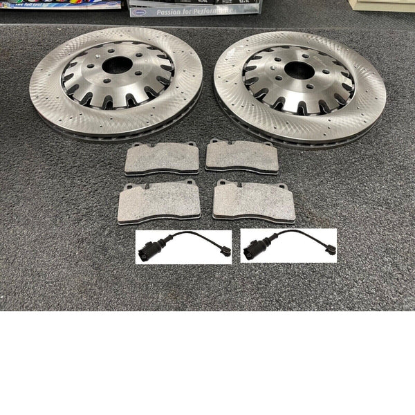 FOR AUDI TTRS FRONT PERFORMANCE BRAKE DISC + PADS 370X32MM 8J0615301 E F K