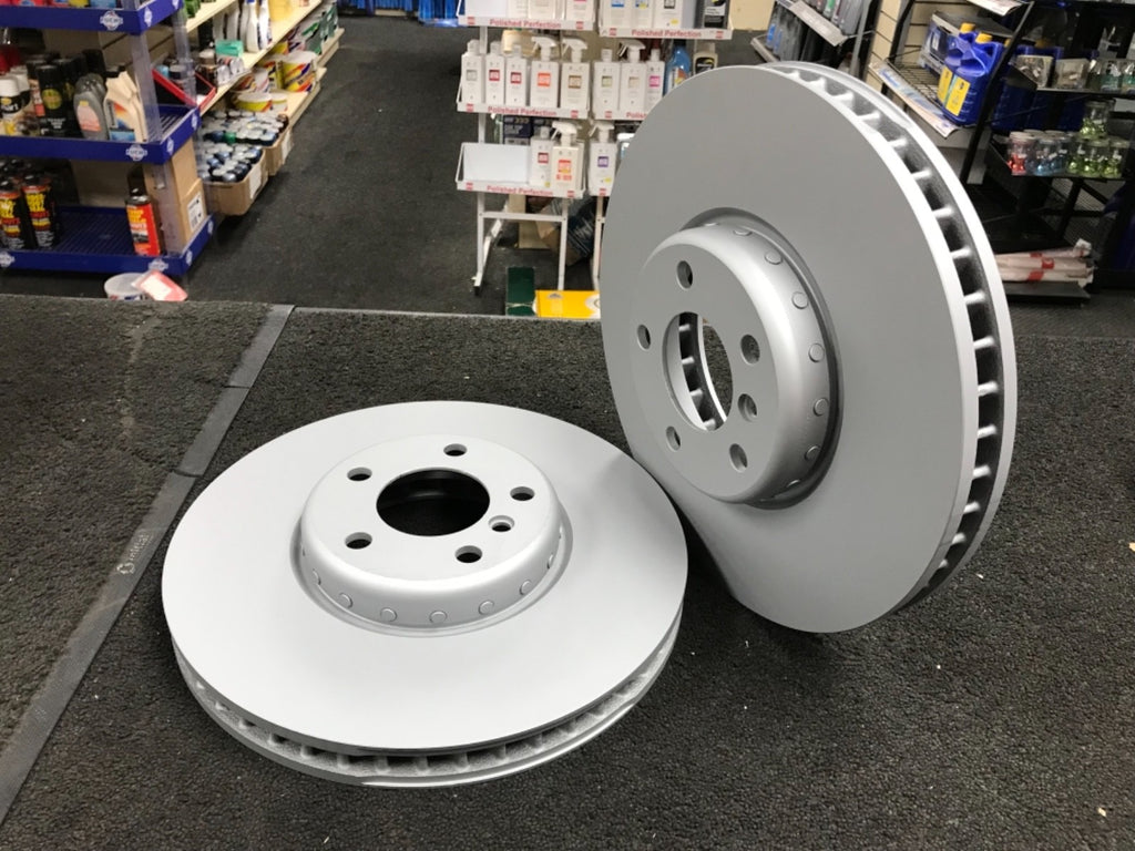 BMW E60 E61 E63 E64 535d 635d 550i FRONT 348MM X 36MM TEXTAR BRAKE DISCS ONLY