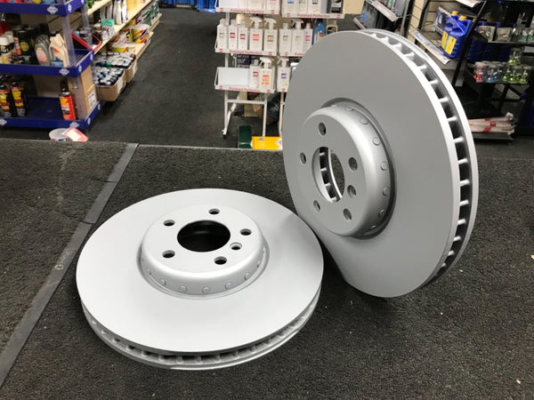 BMW E60 E61 E63 E64 535d 635d 550i FRONT 348MM X 36MM TEXTAR BRAKE DISCS ONLY