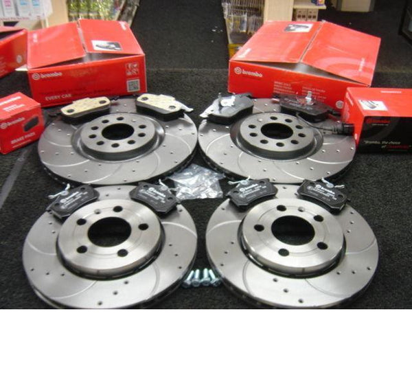 ARTEON ELEGANCE BMT TDI DSG MK1 BRAKE DISC CROSS DRILLED BREMBO BRAKE PAD