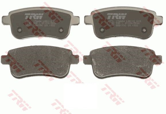 FOR RENAULT CLIO GRAND SCENIC MEGANE 1.4 1.5 1.6 1.9 2.0 DCI REAR BRAKE PADS SET
