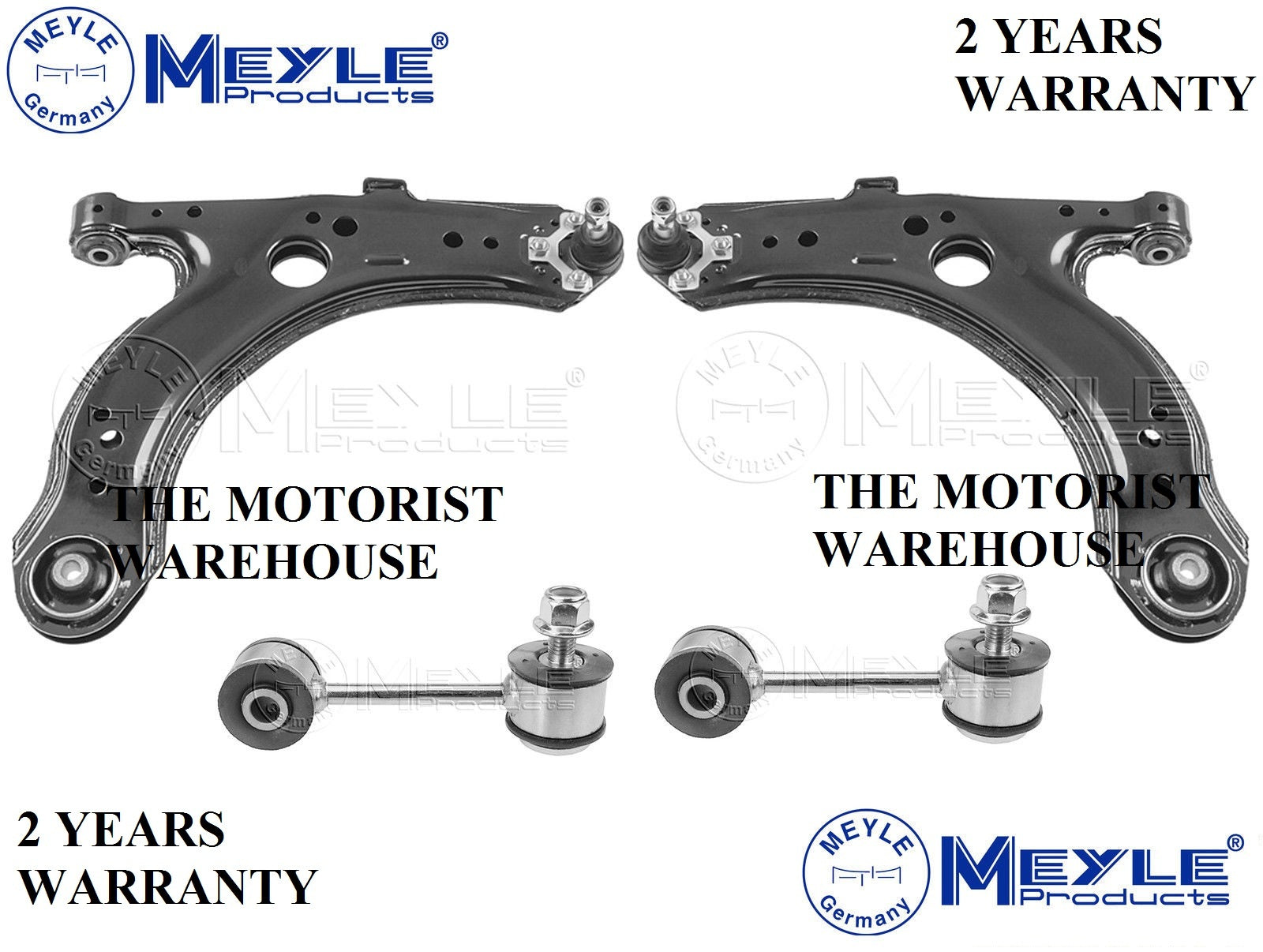 VW GOLF MK4 1.9 GT TDI FRONT SUSPENSION WISHBONE ARM ARMS STABILISER LINK LINKS
