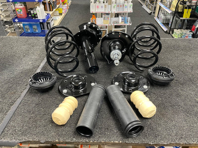 FOR FORD MONDEO MK4 2 FRONT SHOCK ABSORBERS STRUT TOP MOUNTING COIL SPRINGS