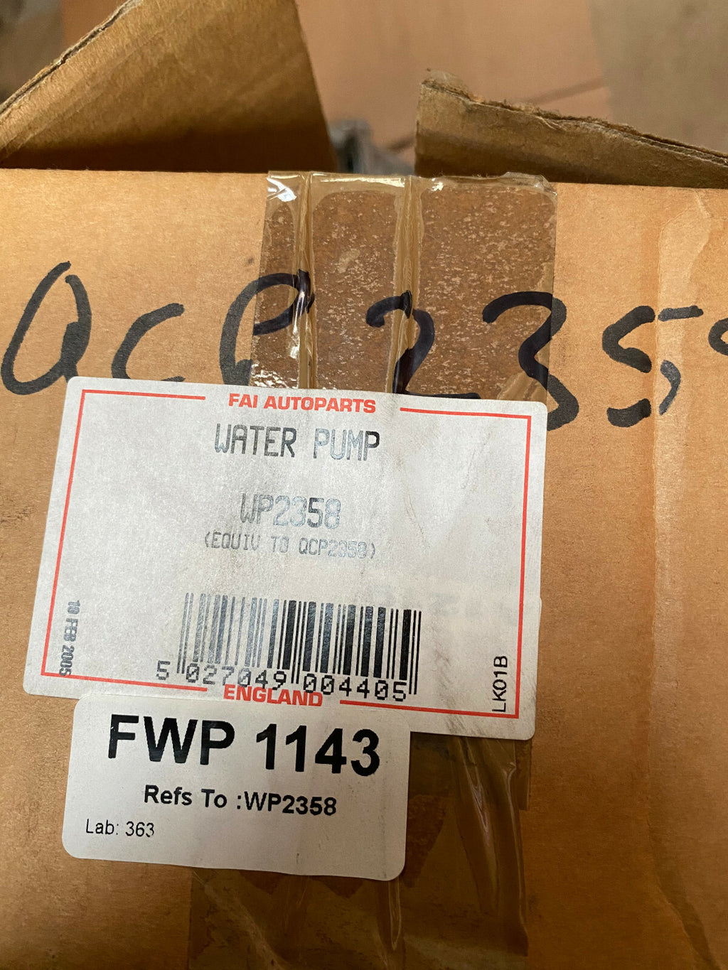 FOR BMW 316i 1.6 1.8  E30 E30 TOURING 518i 1.8 E28 WATER PUMP QCP2358 