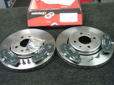 RENAULT CLIO 172 182 CUP BRAKE DISC FRONT MINTEX BRAKE DISCS &PADS FRONT