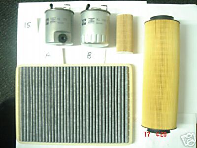 FOR MERCEDES A CLASS A170 SERVICE KIT OIL AIR FUEL FILTER
