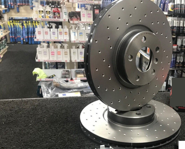 FOR BMW X5 XDRIVE30D SE (MK3 (F15))  348MM X 30MM FRONT DRILLED DISCS