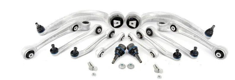 FOR AUDI A4 A5 TDI FRONT UPPER LOWER SUSPENSION WISHBONE ARMS LINKS KIT SET
