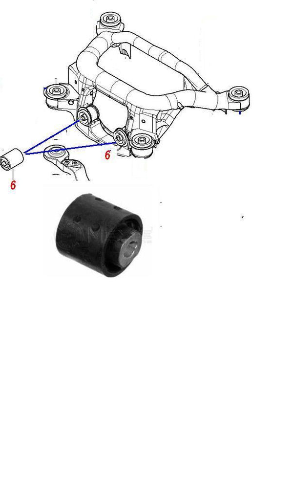 BMW 316 318 320 323 325 330 E46 REAR AXLE SUBFRAME MOUNTING BUSH 