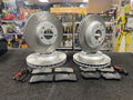   VW TOUAREG 3.0TDi ALTITUDE BRAKE DISC PERFORMANCE CROSS DRILLED BRAKE PAD  