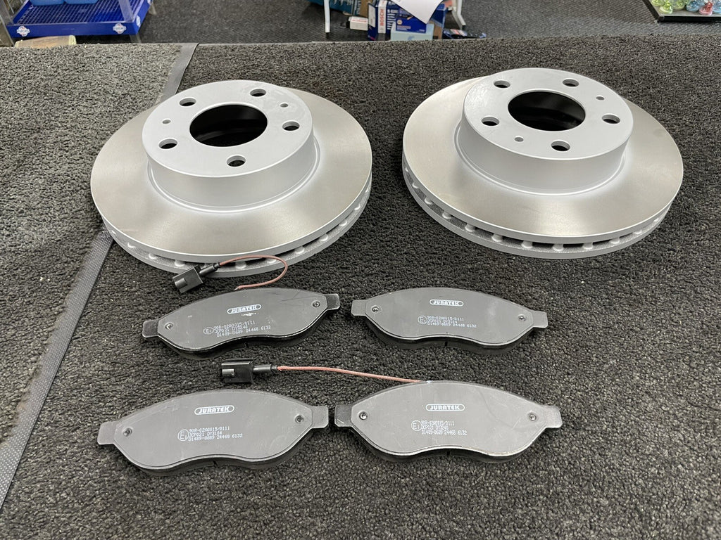  PEUGEOT BOXER 2.2HDI 2006-2012 2 FRONT BRAKE DISCS BRAKE PADS 280mmx24 THICKNES