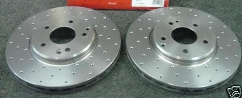 FOR MERCEDES C270 C280 C320 DRILLED BRAKE DISCS PADS