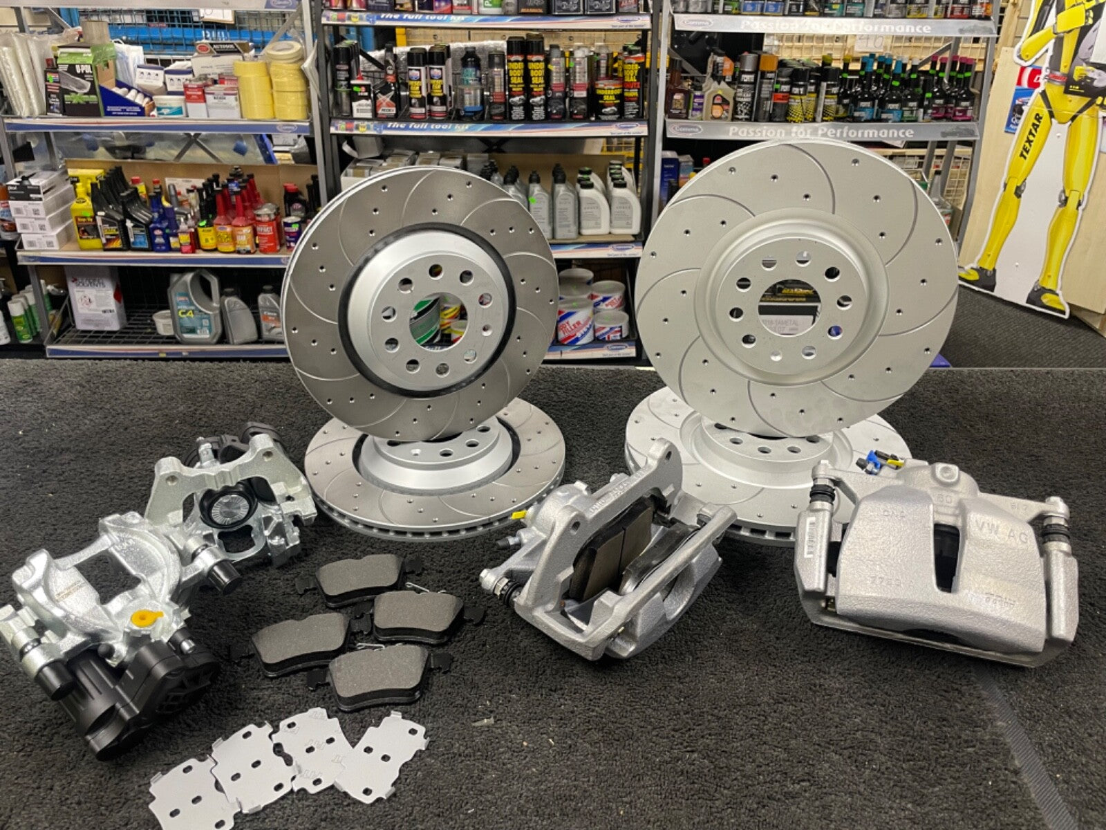 TOURAN TIGUAN BMT TSi ACT FRONT REAR BIG BRAKE DISC UPGRADE CONVERSION KIT