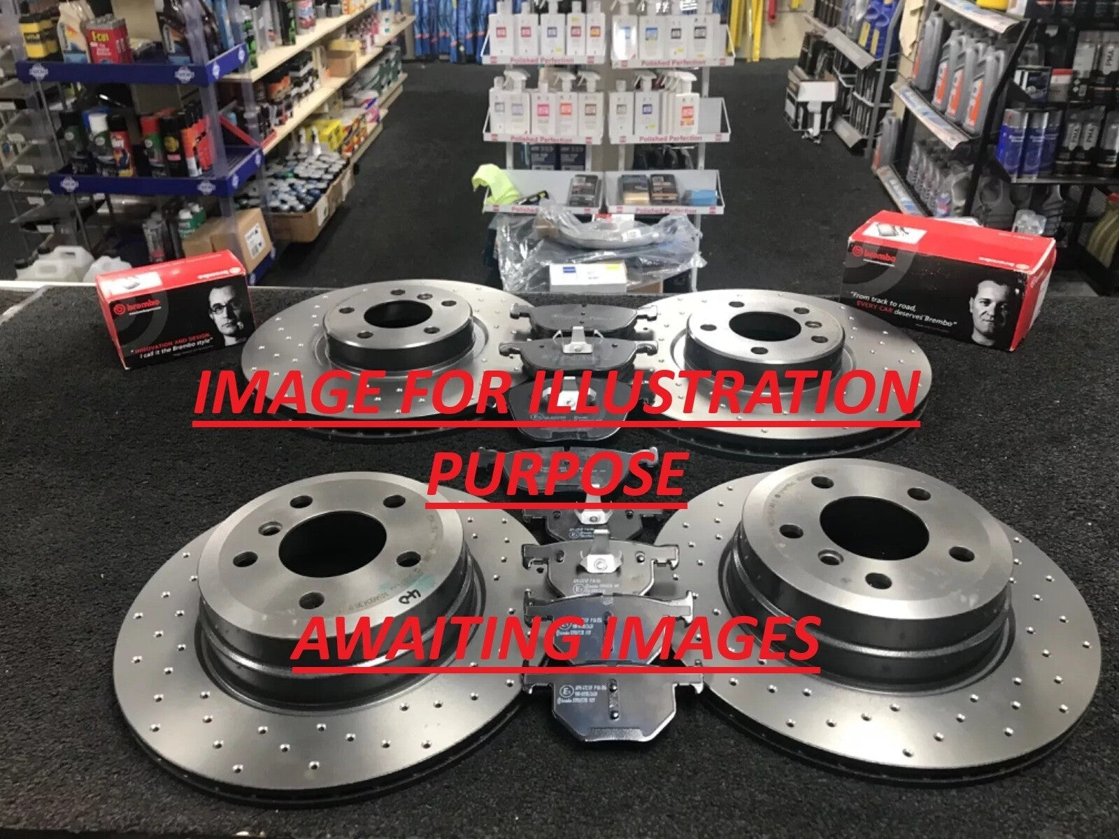 FRONT REAR DRILLED BRAKE DISC PAD SET FITS BMW X7 G07 XDrive40D