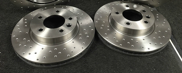 FOR AUDI A6  2.0 TDI 190 ULTRA  PERFORMANCE BRAKE DISC CROSS DRILLED FRONT REAR