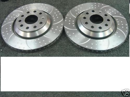 GOLF MK5 R32 PASSAT EOS DIMPLED GROOVED BRAKE DISC REAR