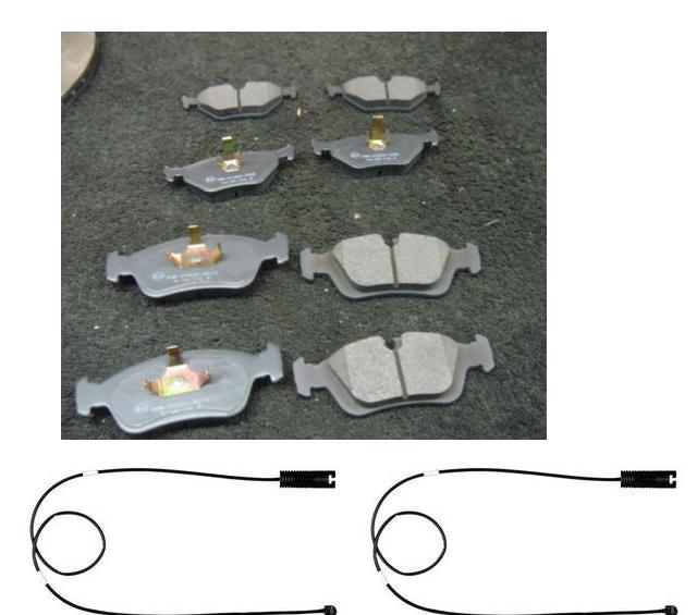 BMW  Z4 Z3 2.0 2.2 2.5 3.0  BRAKE PADS FRONT & REAR BRAKE PADS SENSORS