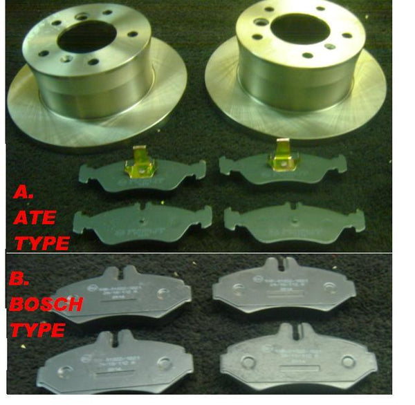 VW LT 2.5TDI 2.8TDI 2.5SDI 1996-2006  REAR BRAKE DISC BRAKE PADS 258MM  