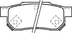 ROVER 45 400 414 416 25 200 214 216 NEW REAR BRAKE PADS