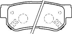 FOR HYUNDAI TRAJET 2.0,2.7  REAR BRAKE   PADS  MINTEX