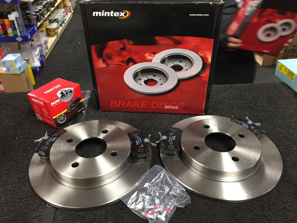 FOR FORD FIESTA 2.0 ST150 BRAKE DISC MINTEX REAR BRAKE PAD MINTEX
