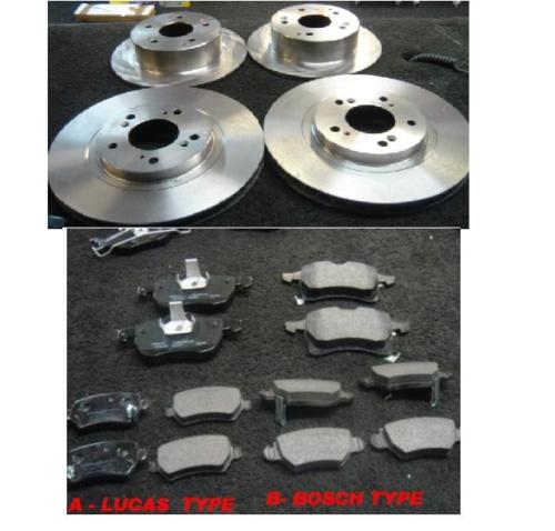 ASTRA MK4 98> MINTEX FRONT & REAR BRAKE DISCS & PADS 