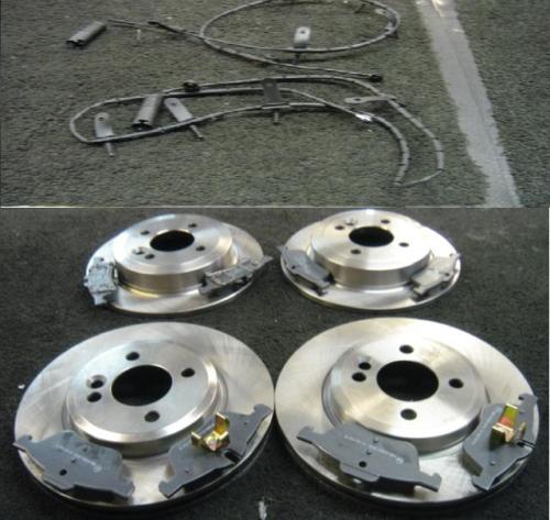 BMW MINI ONE CABRIOLET COOPER S BRAKE DISC DISC PADS SENSORS FRONT REAR