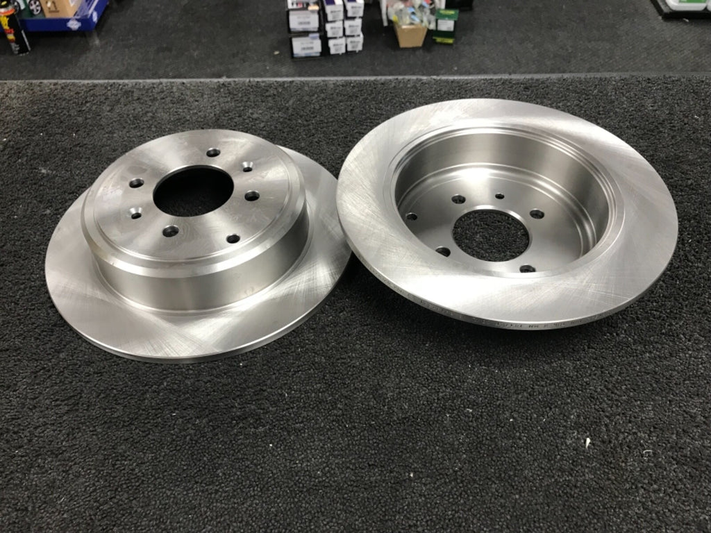 PEUGEOT 406 ALL MODELS 2 REAR BRAKE DISCS WITH INTEGRATED DRUMS 