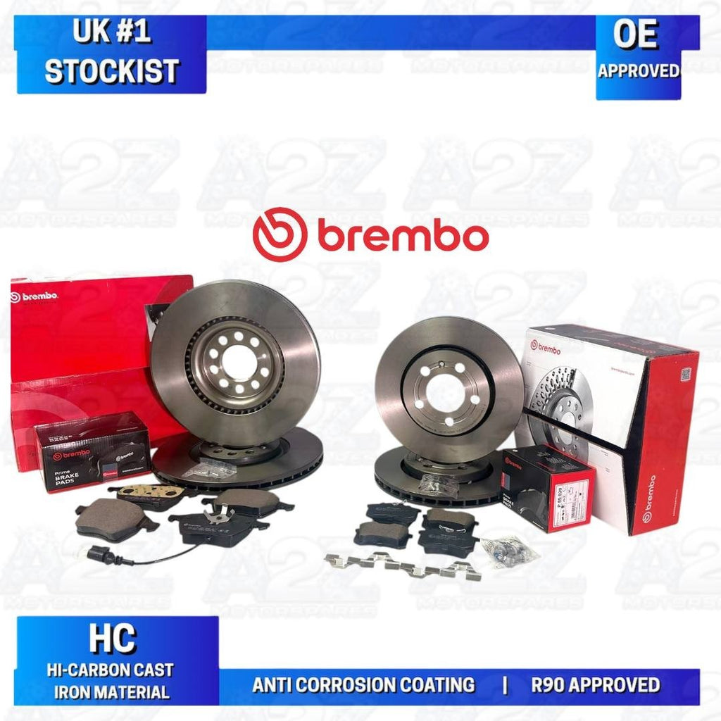 SKODA OCTAVIA 1.8T VRS BRAKE DISC BRAKE PADS BREMBO FRONT REAR 