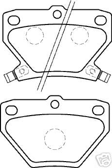 FOR TOYOTA RAV4 D4D 2.0 VVTI BRAKE PADS REAR