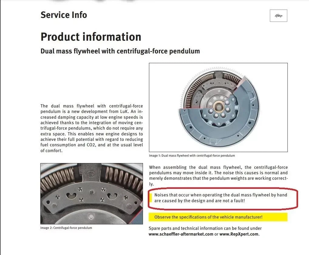 DMF DUAL MASS FLYWHEEL AUDI A4 A5  2.0TDi 170 2007-17 CAGA CJEB CAHA CDNC CJCC