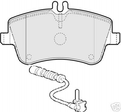 FOR MERCEDES C180 C200 C220 CLK BRAKE PADS &WARNING WIRE FR