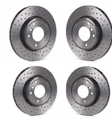 FOR HYUNDAI I30N 2.0 PD REAR PERFORMANCE DRILLED BRAKE DISCS VENTED 314MM 