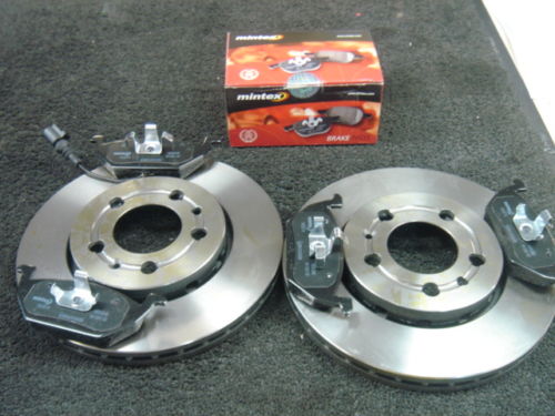 VW POLO LUPO  1.6 GTI FRONT BRAKE DISCS & MINTEX PADS