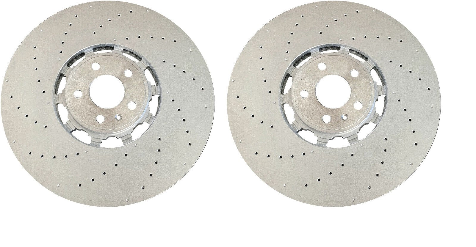 AUDI RS6 RS7 2019ON 2 GENUINE FRONT BRAKE DISCS PAIR 4K0615301R S Q GENUINE AUDI