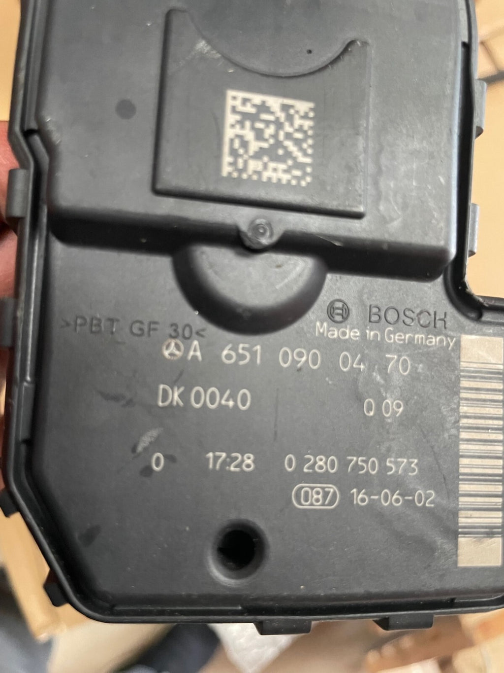 THROTTLE BODY VALVE ACTUATOR GENUINE MERCEDES SPRINTER 314 2.1CDi W906 W907