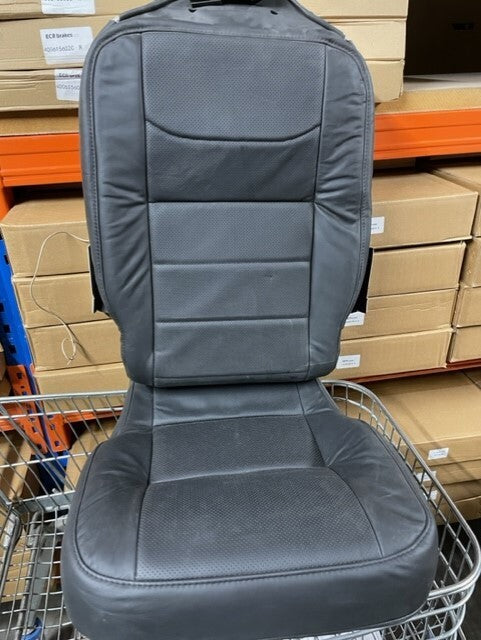 DEFENDER 90 110 PUMA TDCI XS FORWARD FACING BLACK LEATHER SEAT COVER+ FOAM