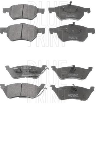 FOR CHRYSLER GRAND VOYAGER 2.5 2.8 3.3 01-07 FRONT REAR BRAKE PAD 16" WHEELS