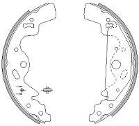 LANDROVER FREELANDER 2000-06 REAR BRAKE SHOES  FOR DRUM MODELS !