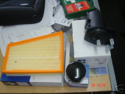 RENAULT MEGANE MEGAN SCENIC 1.5DCI 2005 ON OIL FILTER AIR FILTER DIESEL FILTER  