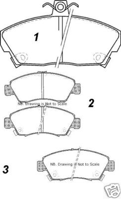 FOR HONDA CIVIC 1.4 1.5 1.6 2.0  FRONT BRAKE PADS SET NEW 