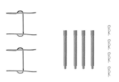 FOR MERCEDES V CLASS VITO PEUGEOT 406 REAR MINTEX BRAKE SHOE FITTING KIT 