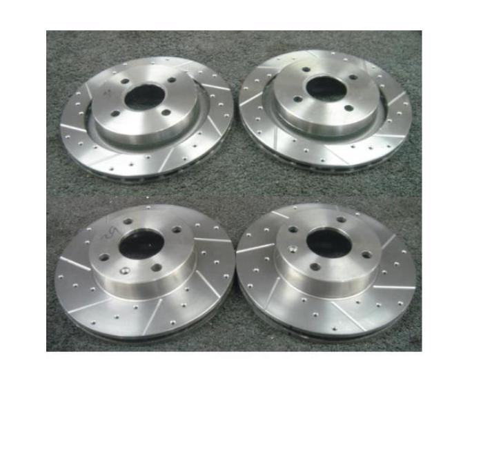 FORD MONDEO ST200 CROSS DRILLED GROOVED BRAKE DISC FRONT REAR